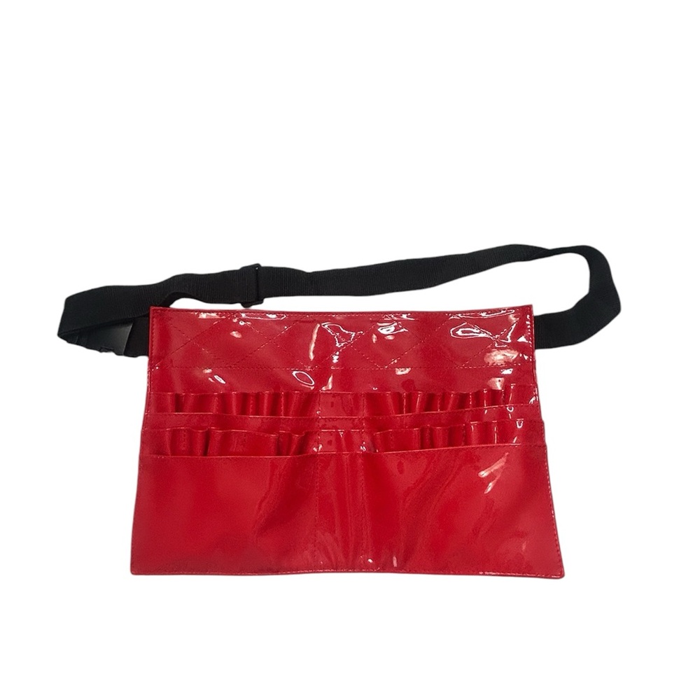 Makeup Brush Holder Belt Red by Morphe No Brushes Holds 21+ Vinyl Utility Belt